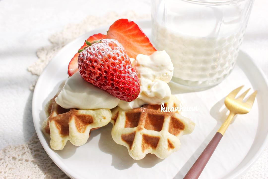 快手美味华夫饼（非泡打粉版本）