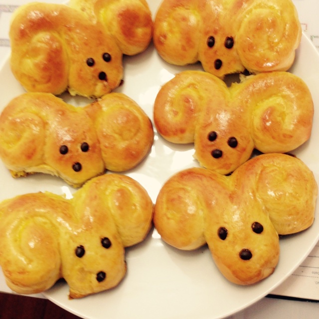 薇妈美食做的羊咩咩面包