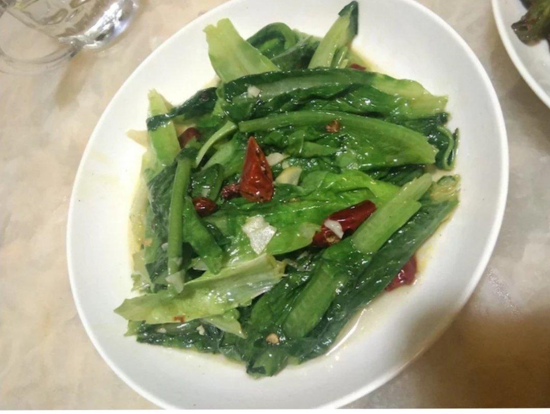 清炒油麦菜