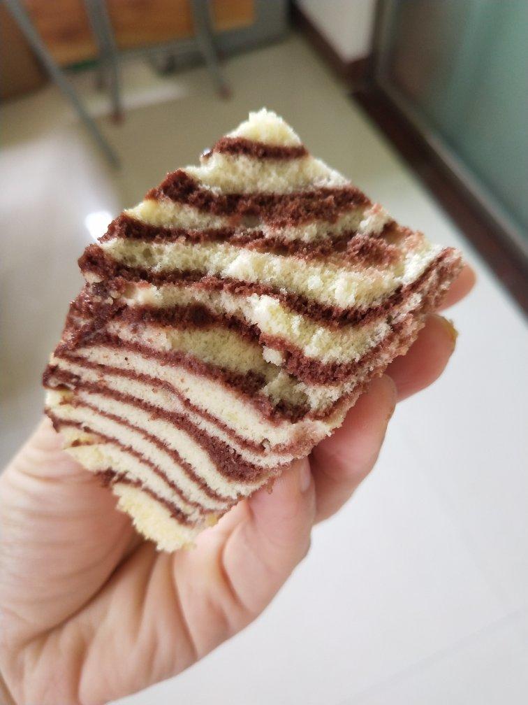 六寸斑马纹戚风蛋糕