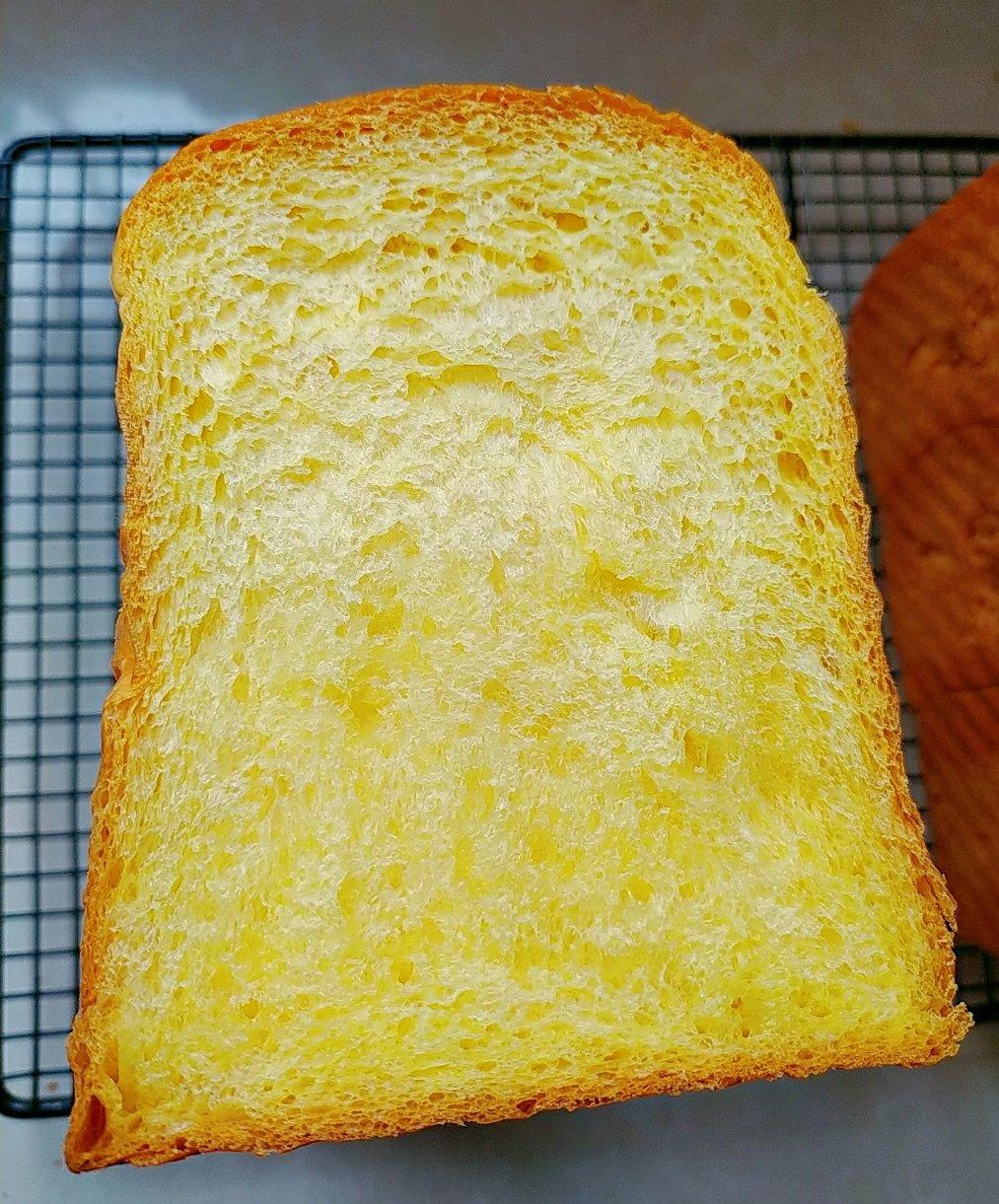 南瓜吐司，奶香南瓜吐司，极致柔软，直接法