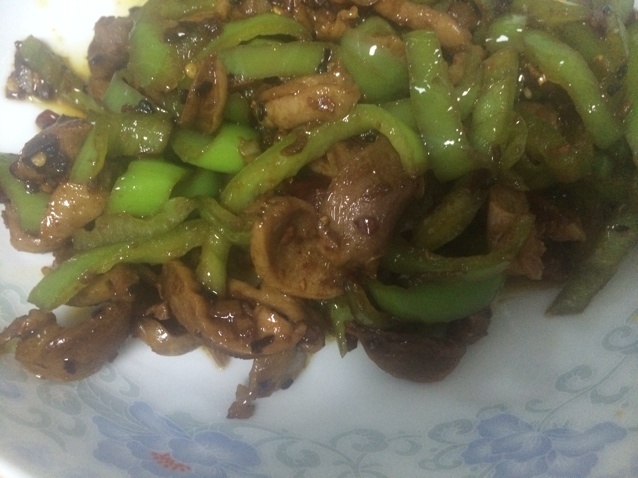 爆炒鸡胗