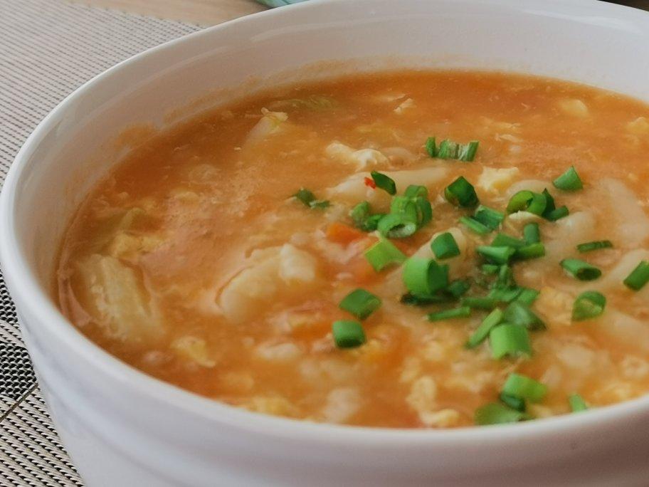 西红柿鸡蛋疙瘩汤