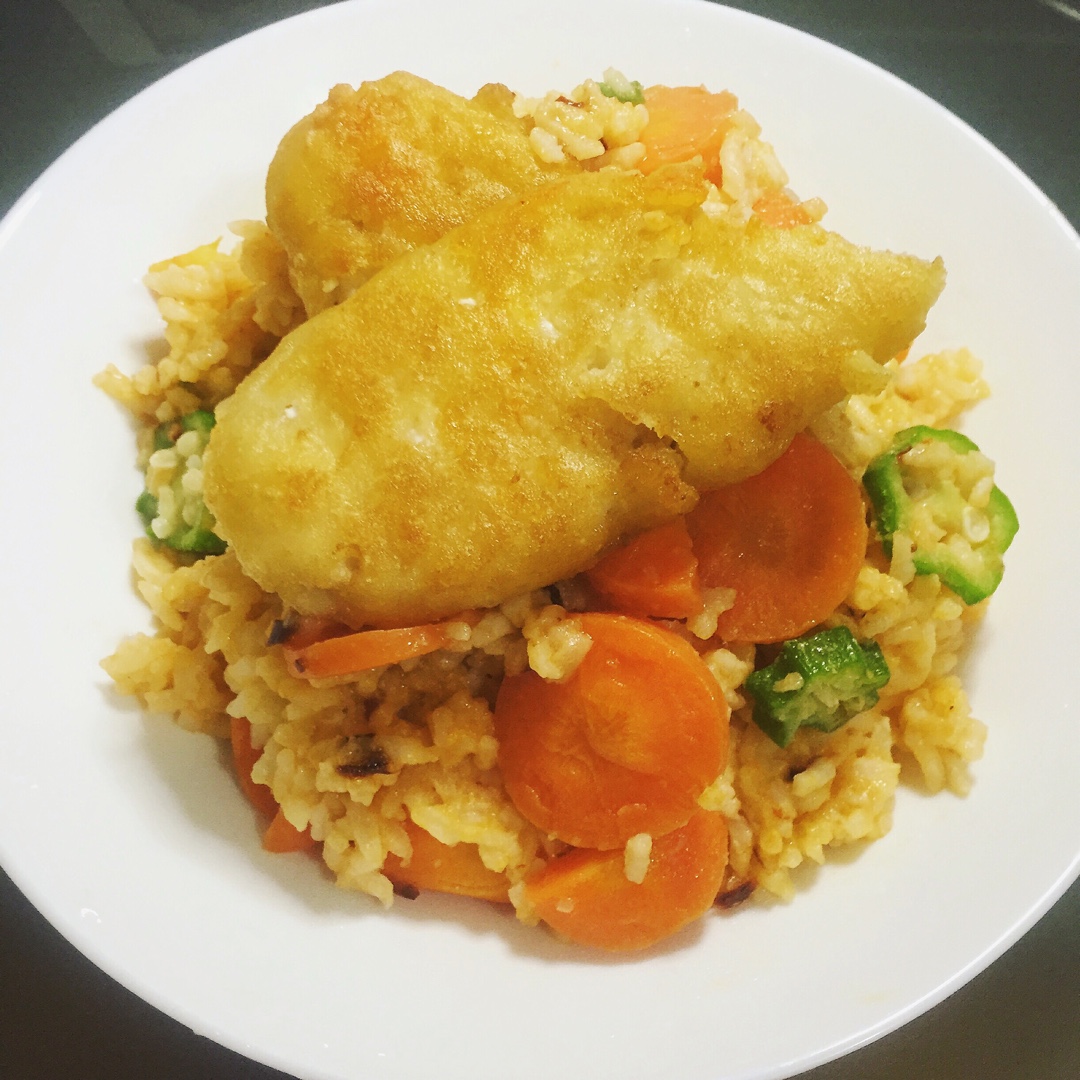 秋葵蛋炒饭