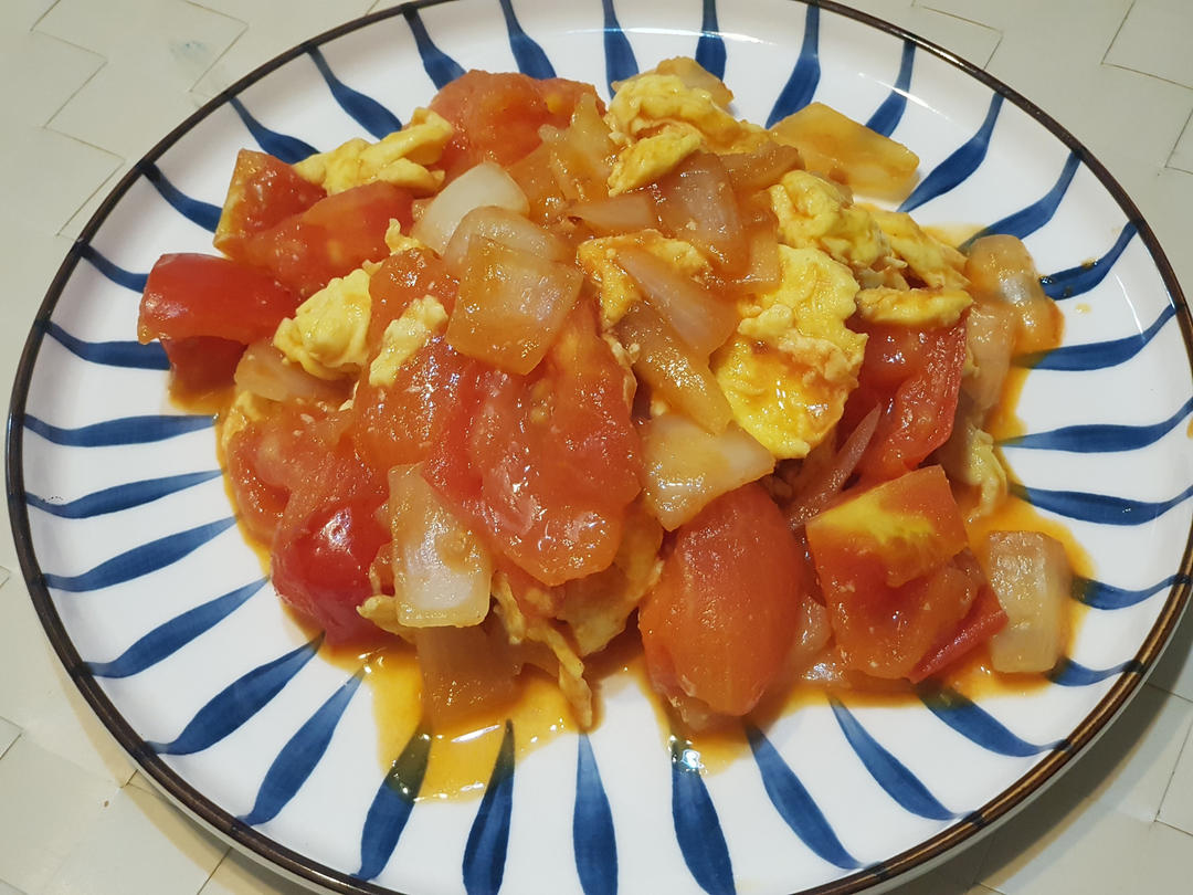 洋葱蕃茄炒鸡蛋