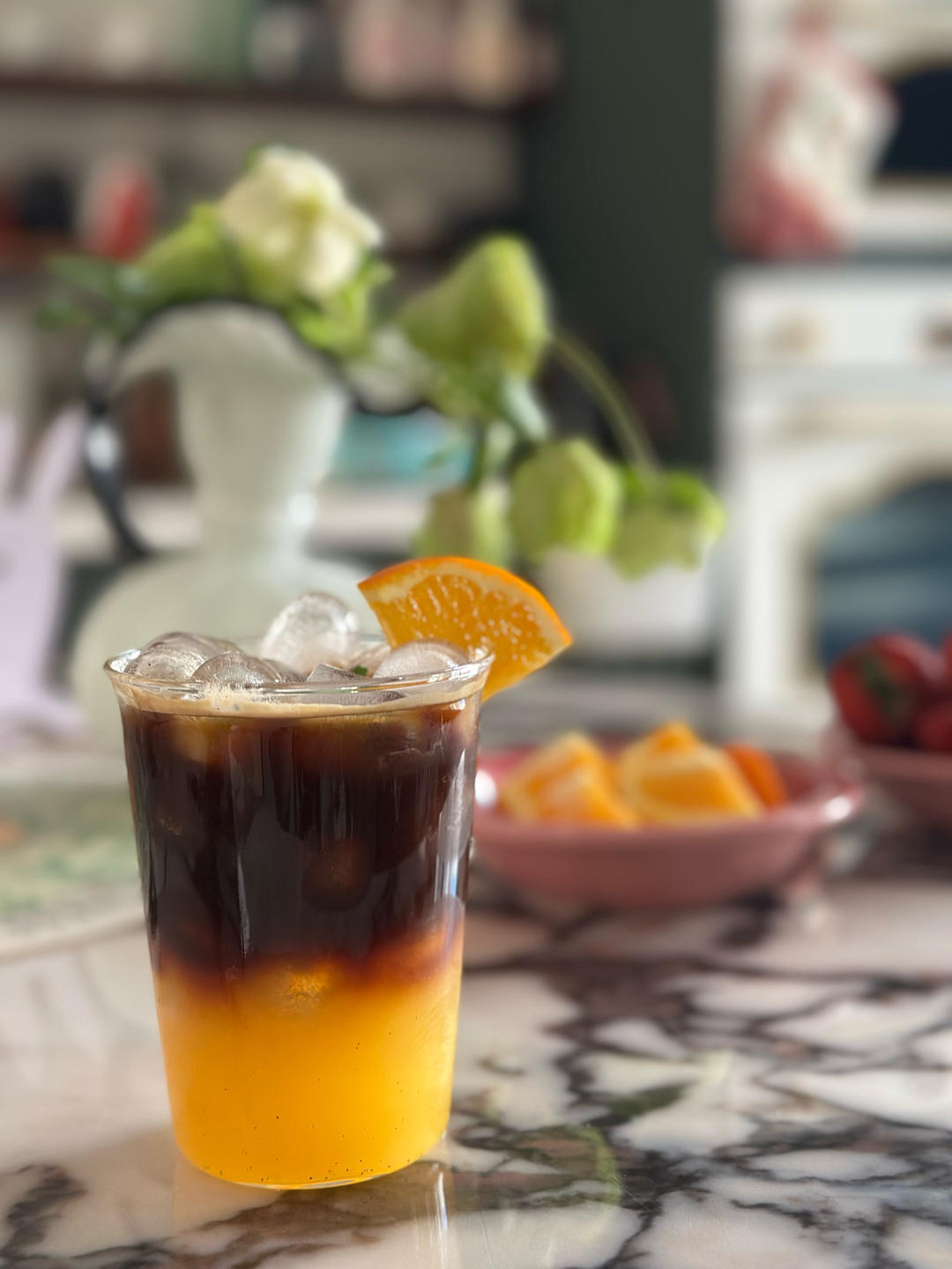 复刻瑞幸橙c冰美式