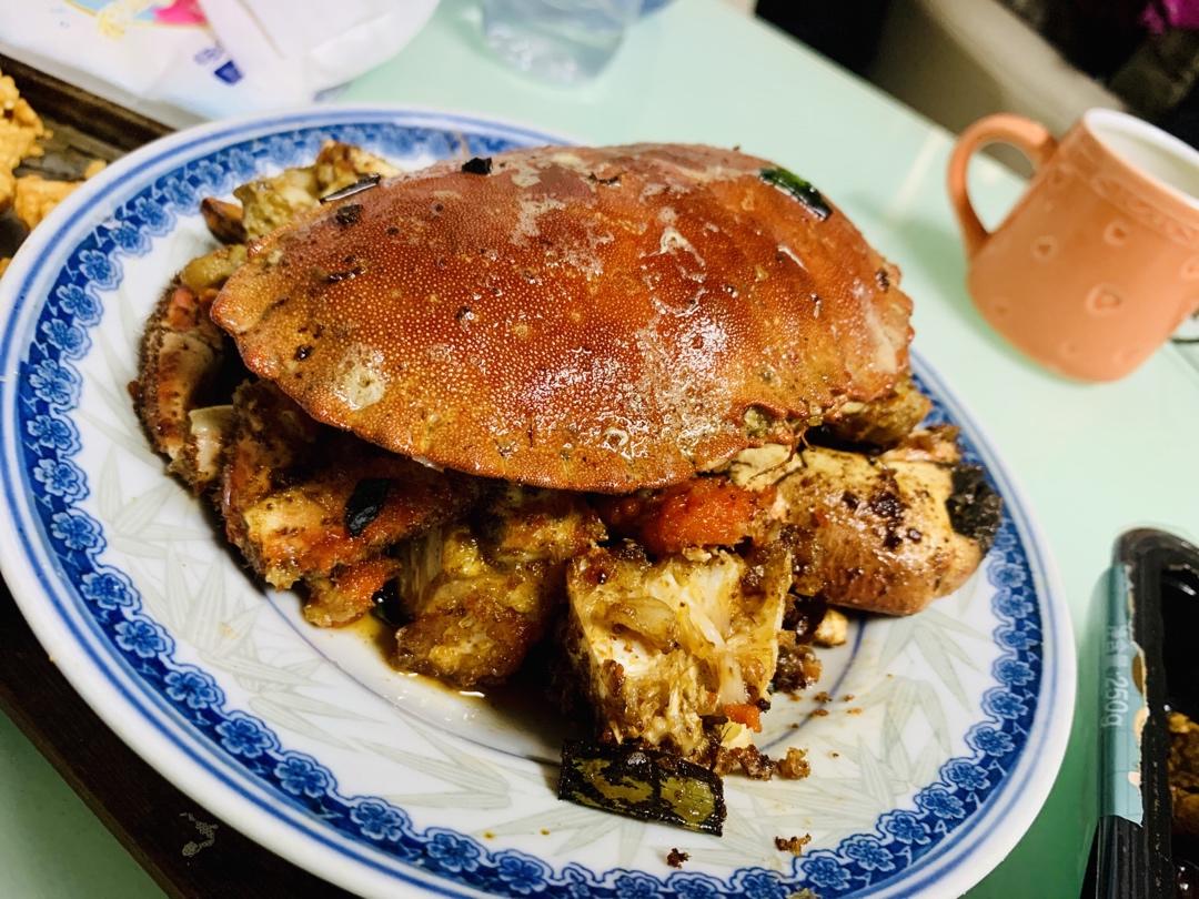 葱姜炒梭子蟹（very easy）