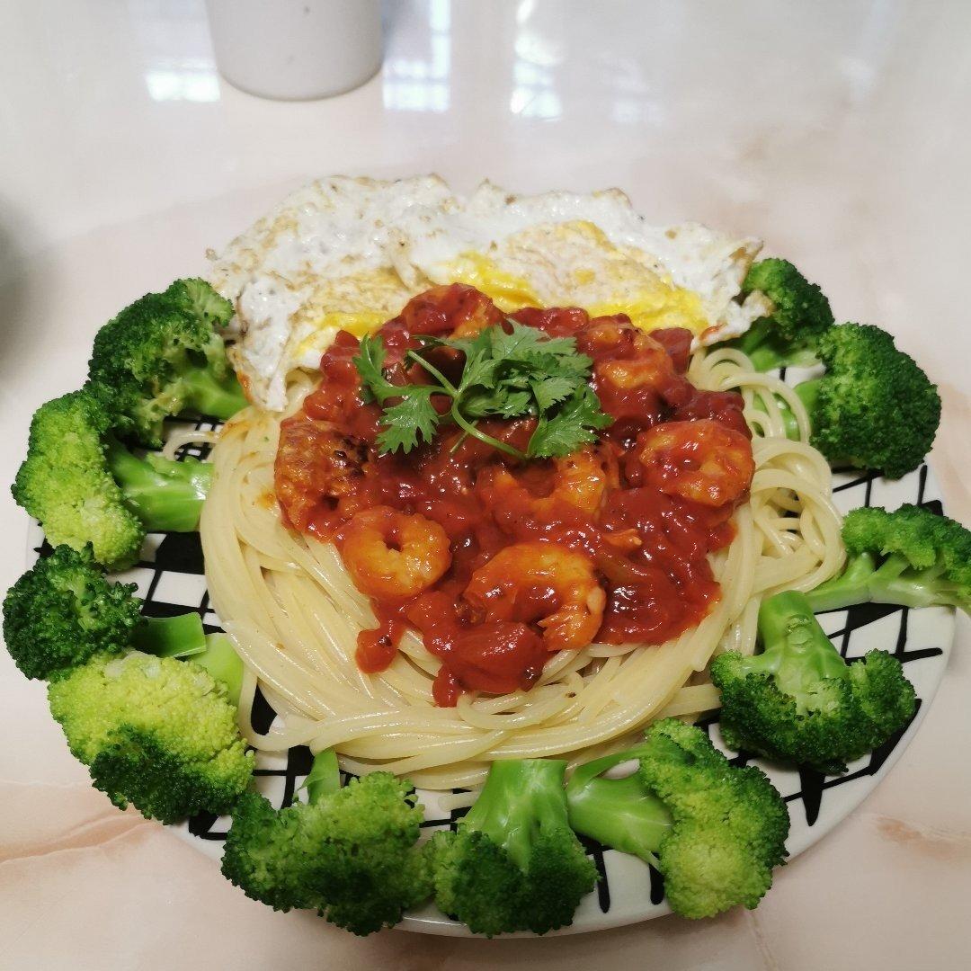 减脂|美味又低脂的虾油虾仁意大利面