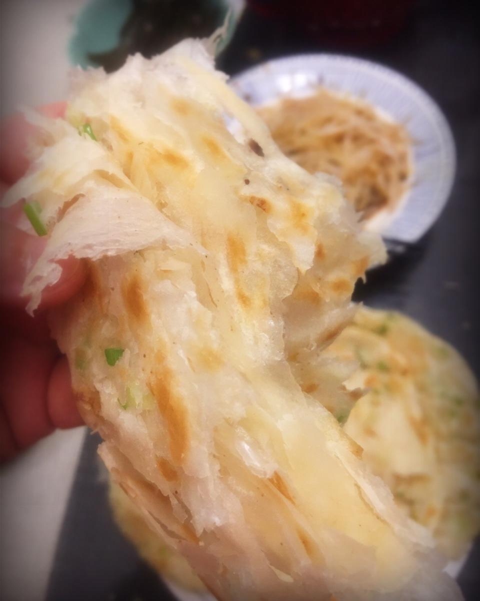 多层柔软葱花烙饼