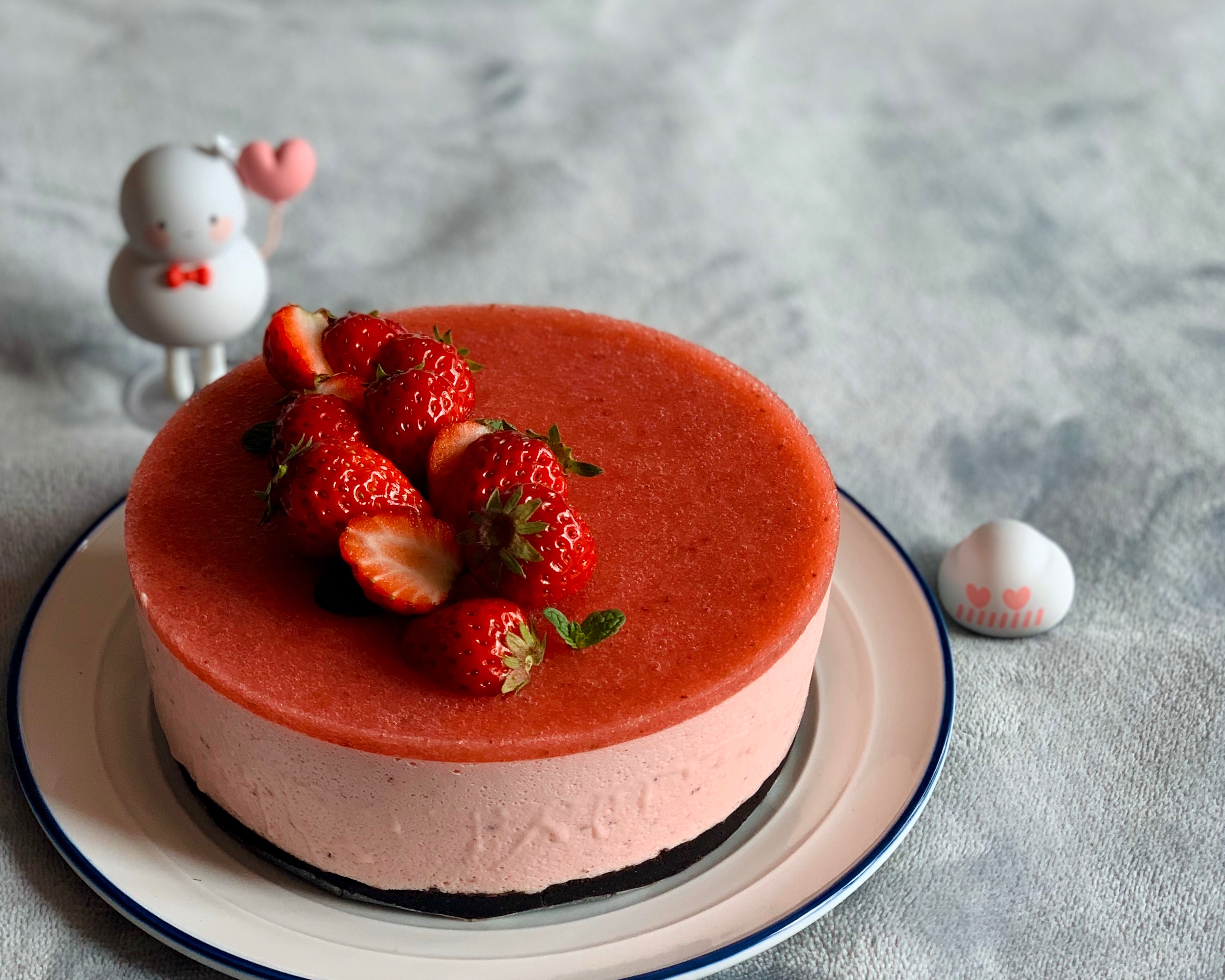 草莓慕斯蛋糕🍓的做法