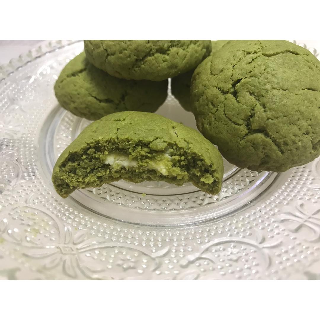 抹茶白巧克力软曲奇