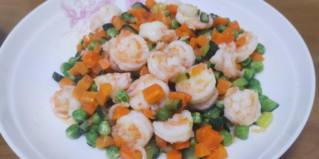 三色炒虾仁