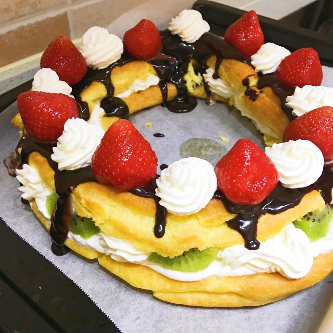 高颜值的花环泡芙