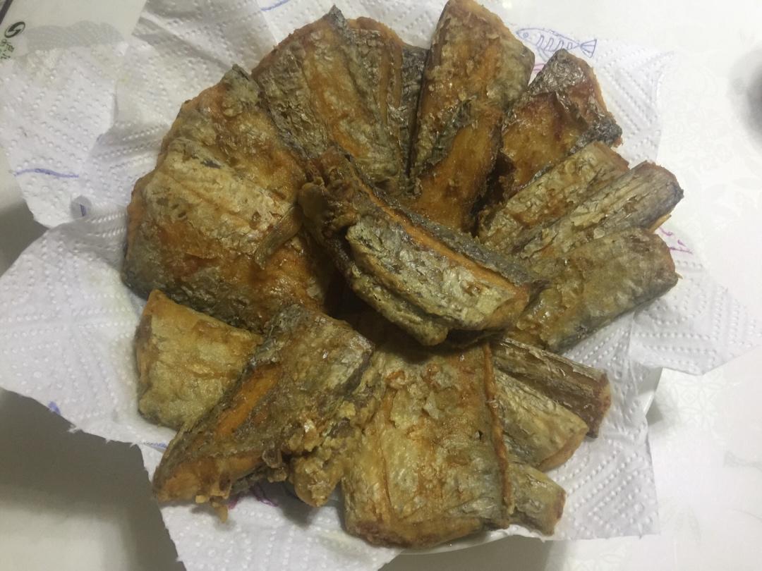 最简单，炸带鱼段，家常零失误