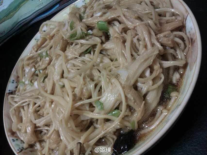 白灼金针菇