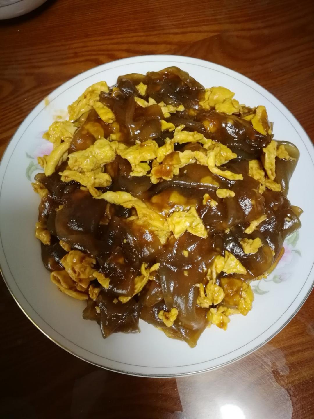 粉皮炒鸡蛋