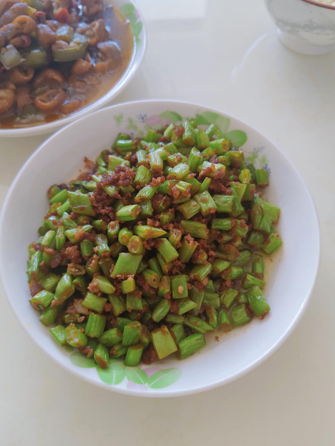 超下饭的四季豆炒肉末