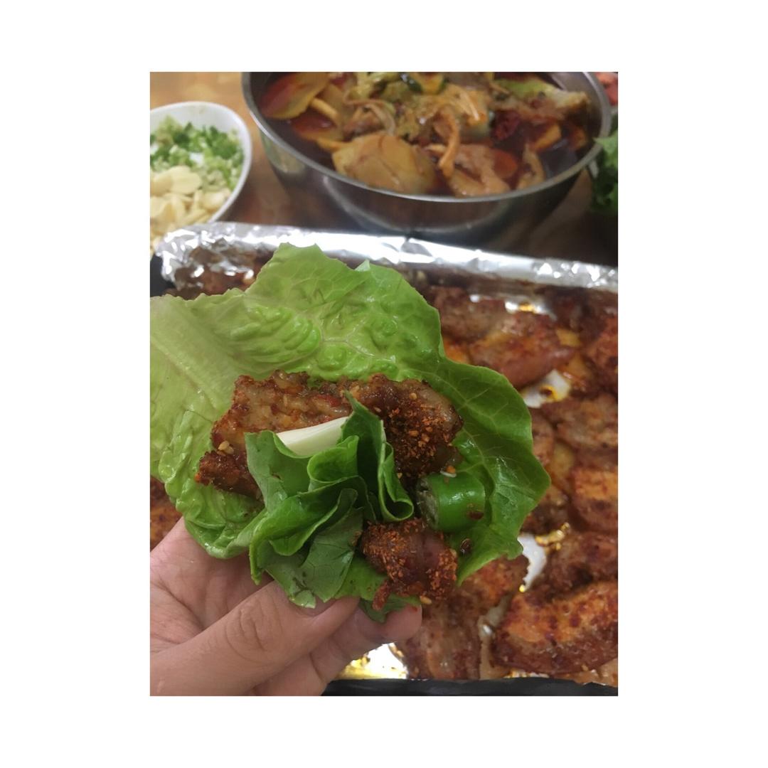 烤箱版土豆烤五花肉