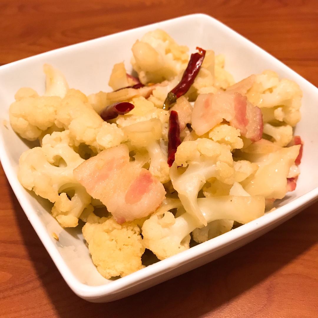 超级美味的培根花菜
