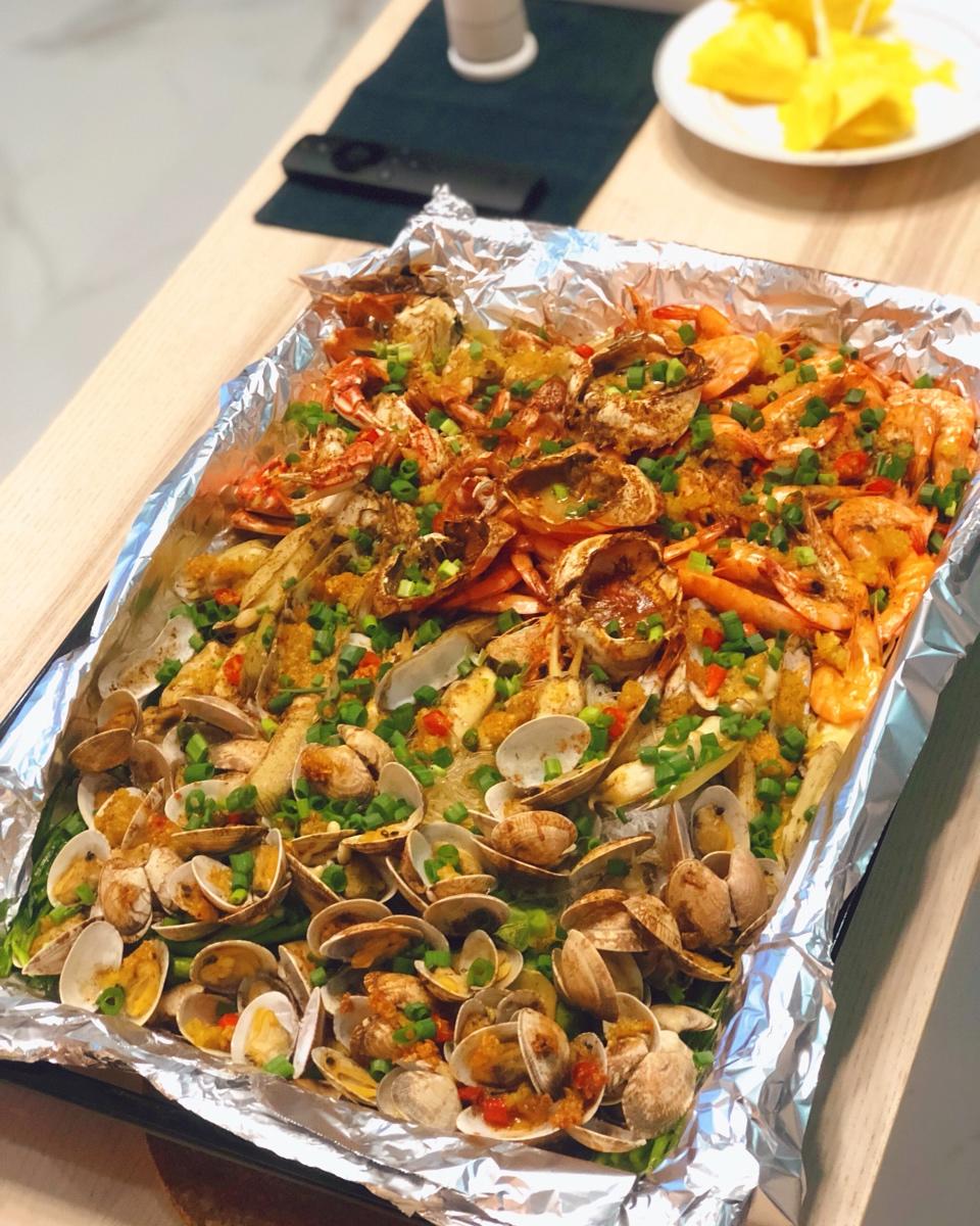 高端大气上档次之                烧烤海鲜拼盘🦀️🐟🦐🐚