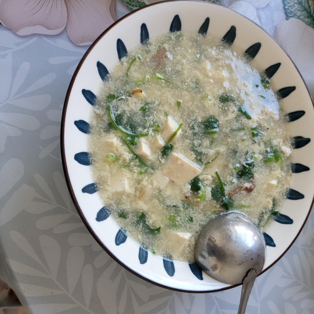 香菜豆腐羹【太太乐鲜鸡汁芝麻香油】