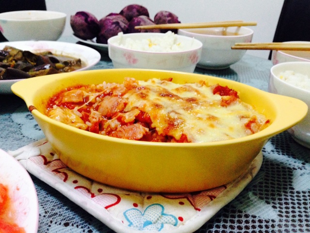 蕃茄肉酱奶酪焗饭