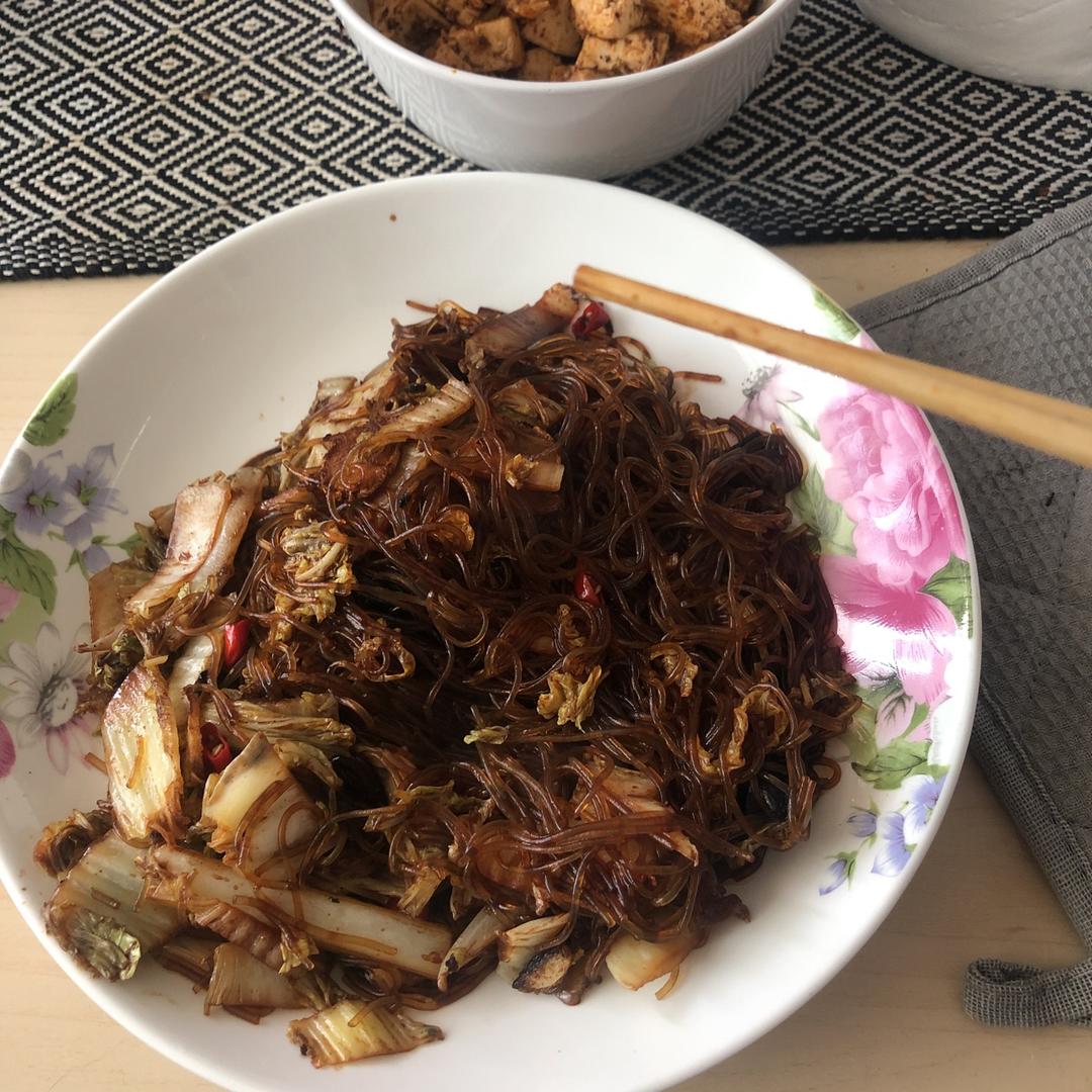大白菜炒粉丝