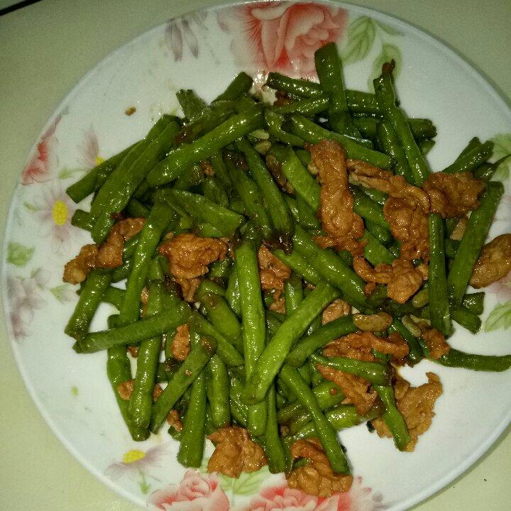 豆角炒肉丝