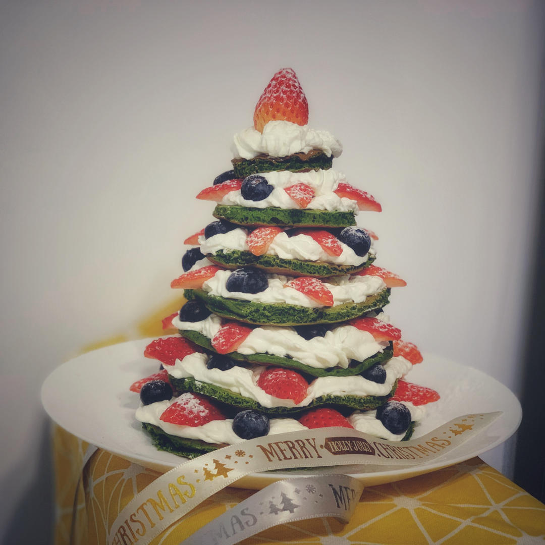 免烤箱❗️高颜值巨好吃的圣诞树松饼蛋糕🎄手把手教你做，让我们一起快乐过圣诞。