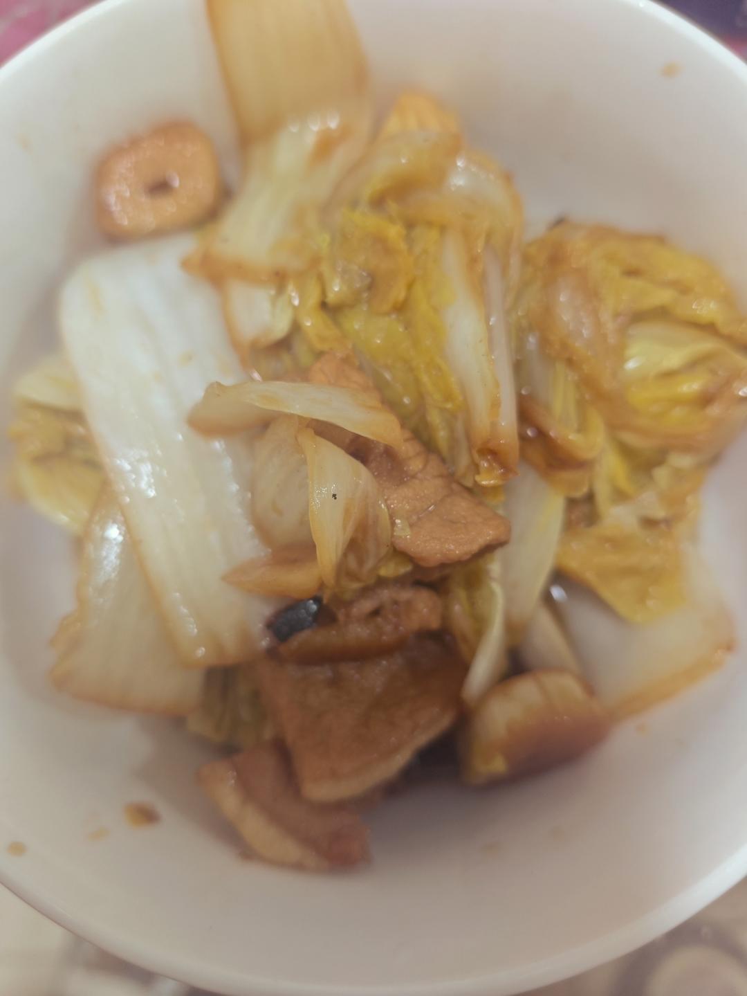 白菜炒肉