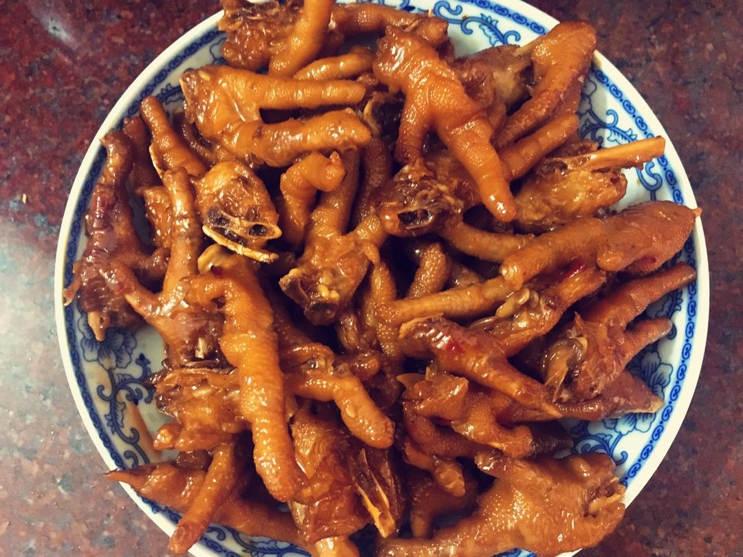 香辣烧鸡爪