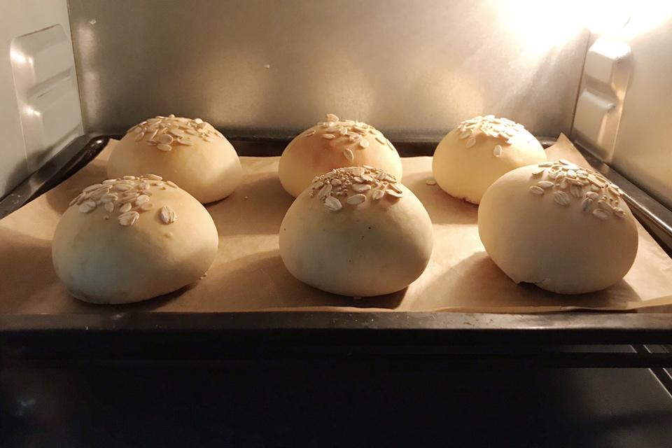 蜜豆麻薯面包