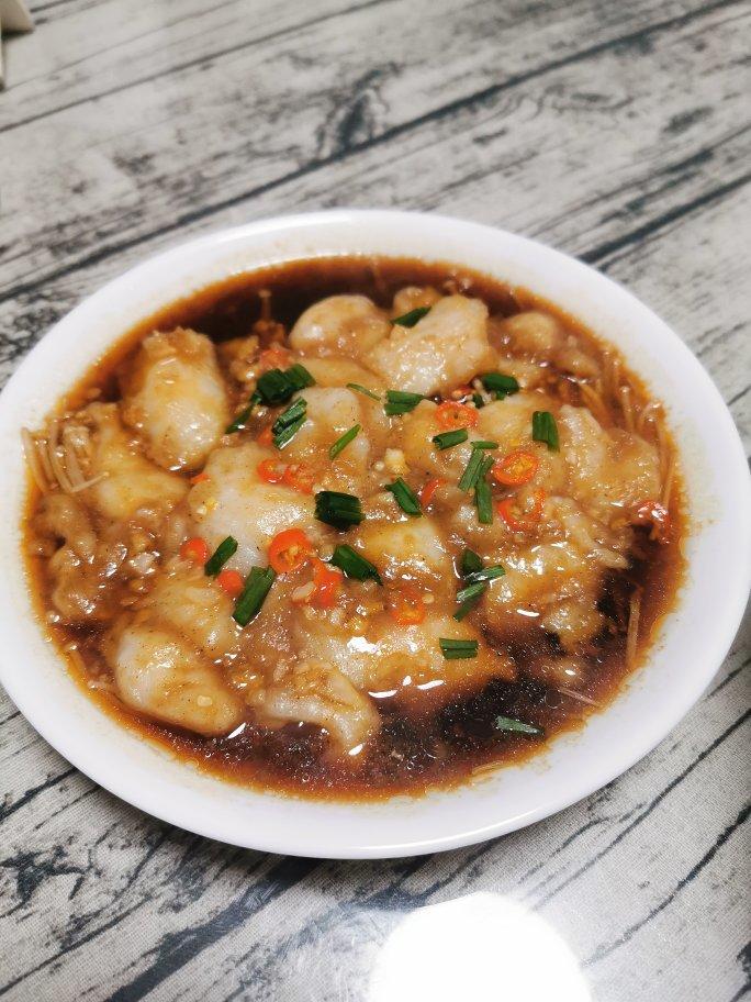 【0失败低脂减肥餐】蒜蓉粉丝金针菇龙利鱼/巴沙鱼