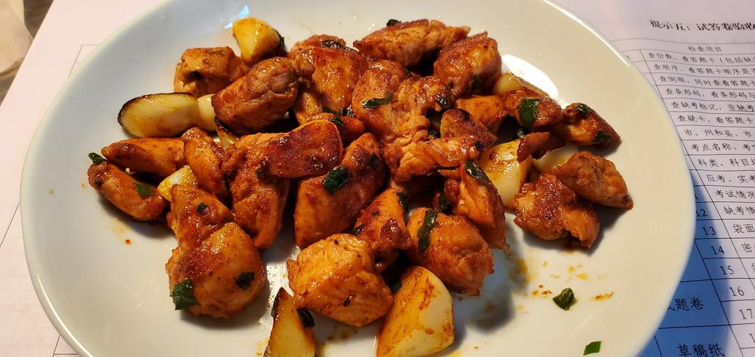 孜然蒜香鸡胸肉