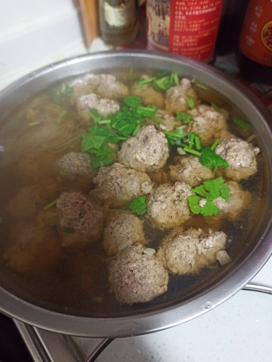 羊肉丸子汤（含汤清不腻小窍门）的做法 步骤8