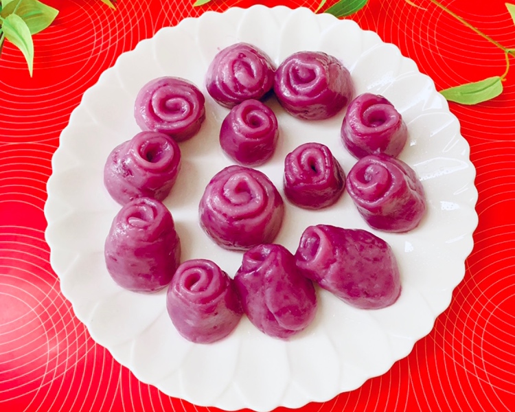 紫薯糯米卷（不用发酵、软糯Ｑ弹）的做法