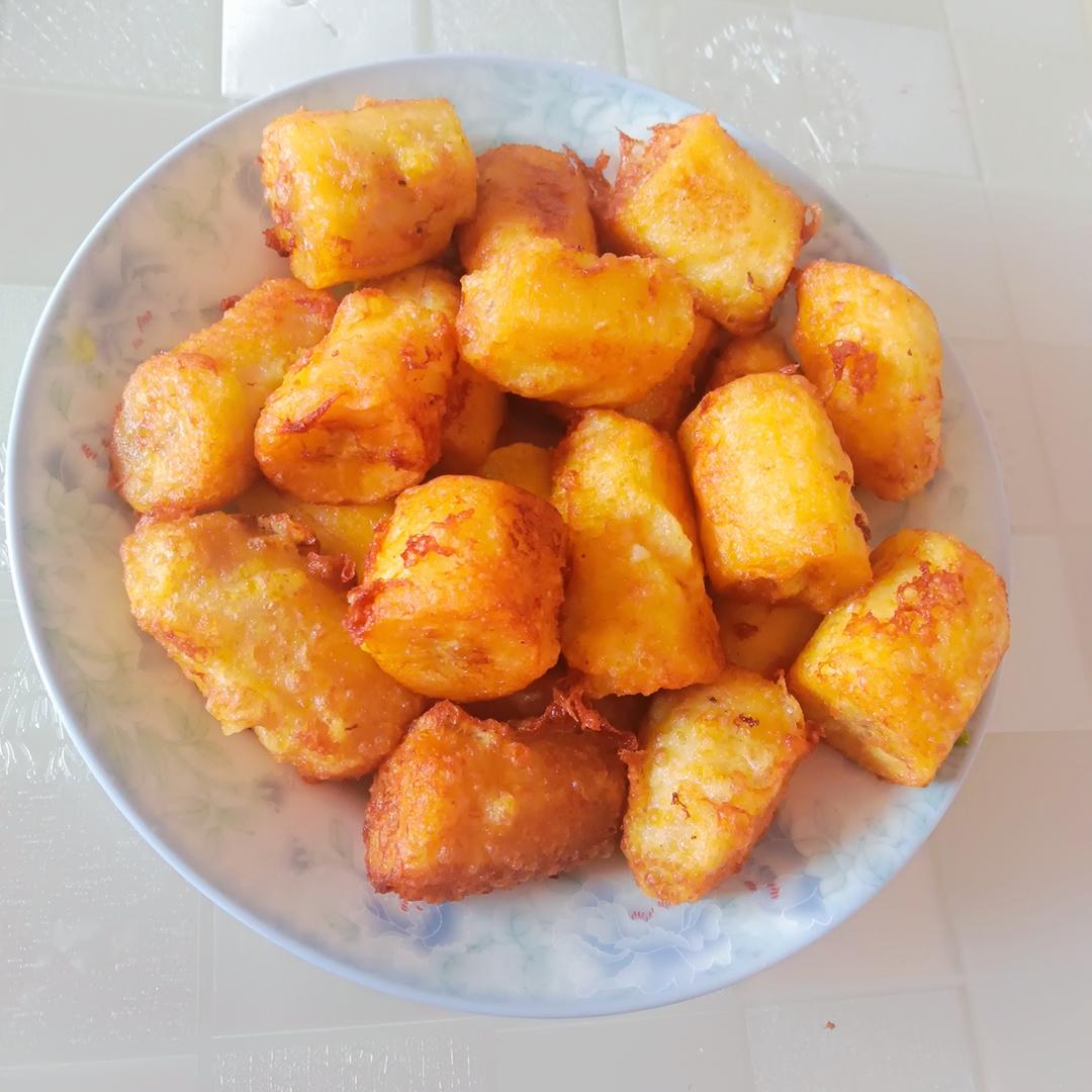 不用面包糠的香酥甜软炸香蕉