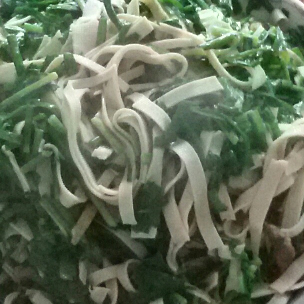 千张丝炒韭菜