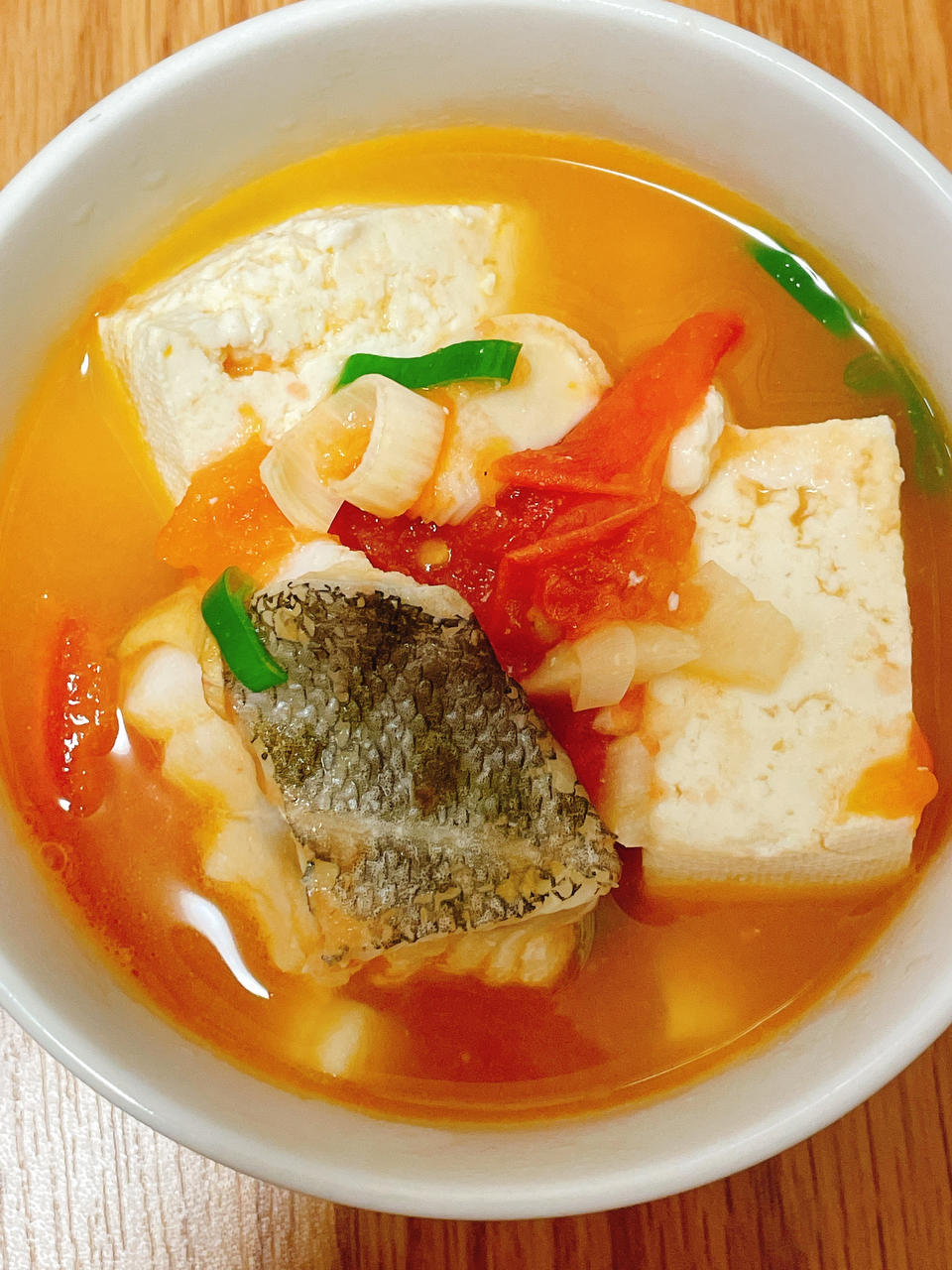 番茄豆腐炖鳕鱼