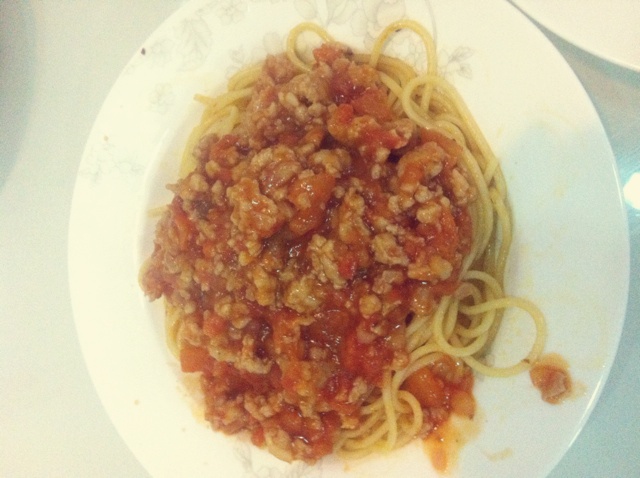 番茄肉酱意大利面