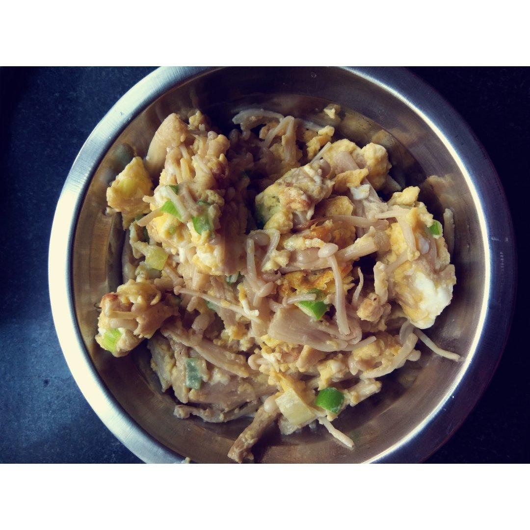 金针菇炒蛋