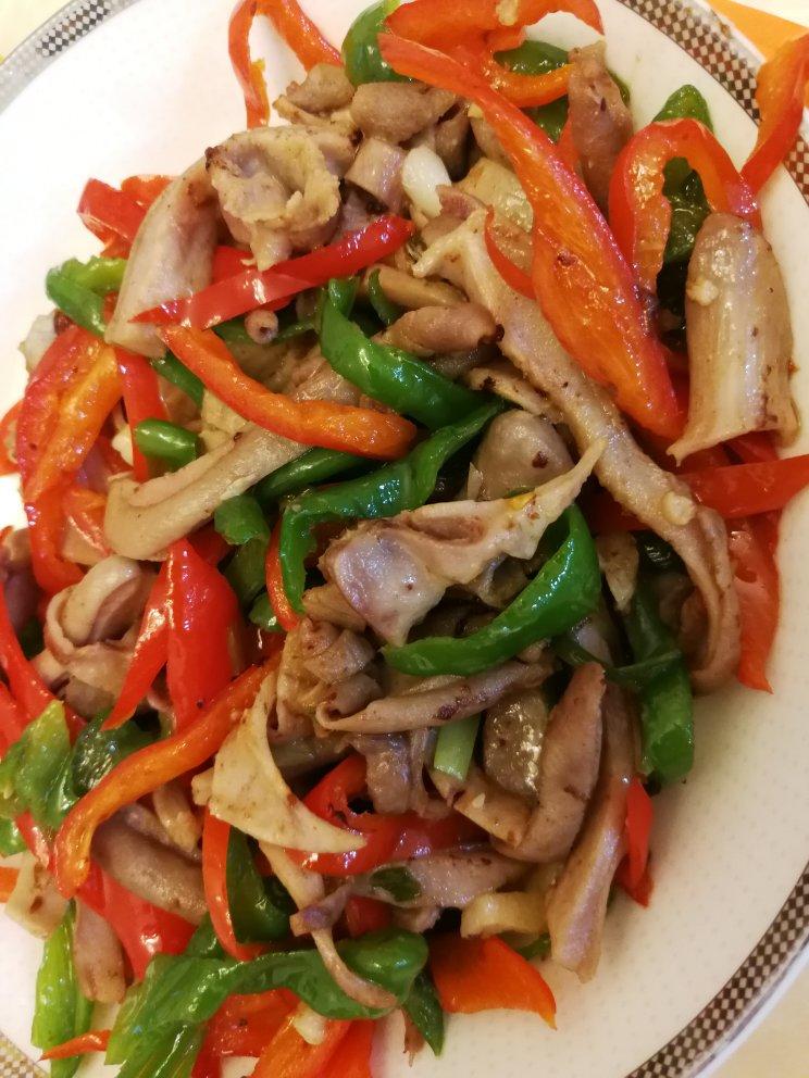 糖精89做的青椒炒肚片