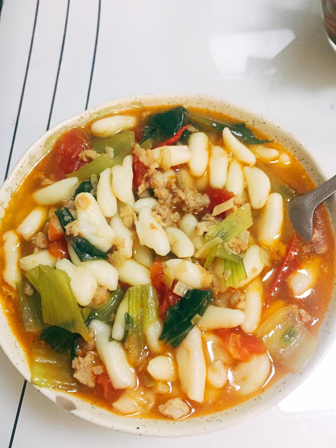 猫耳朵汤面🍜的做法