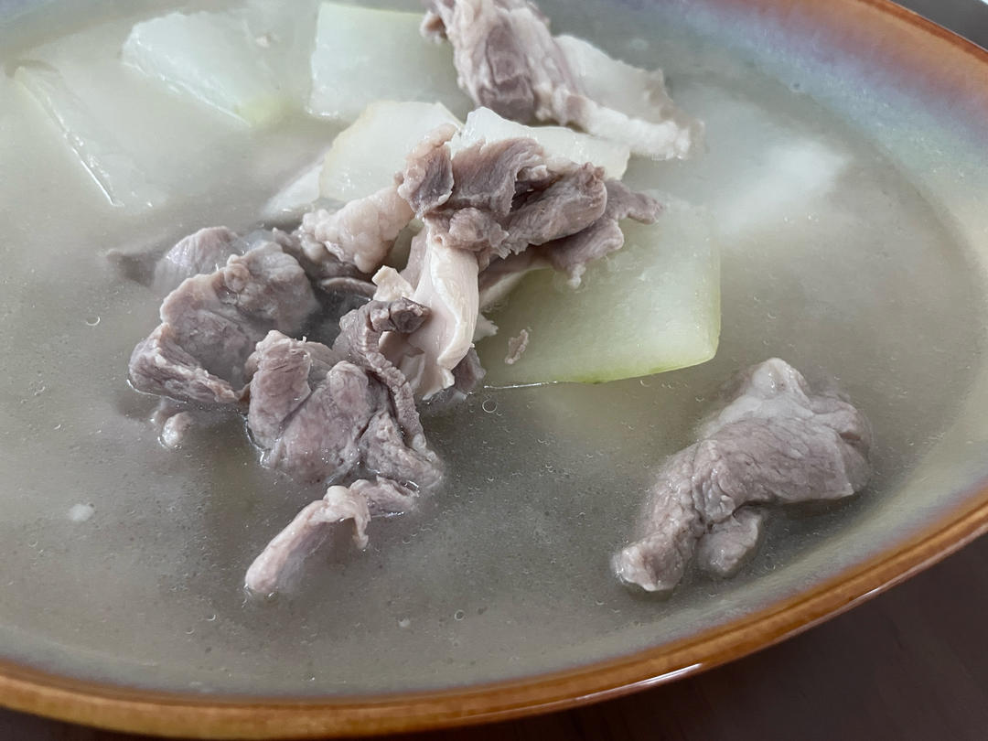 咸蛋肉片冬瓜汤