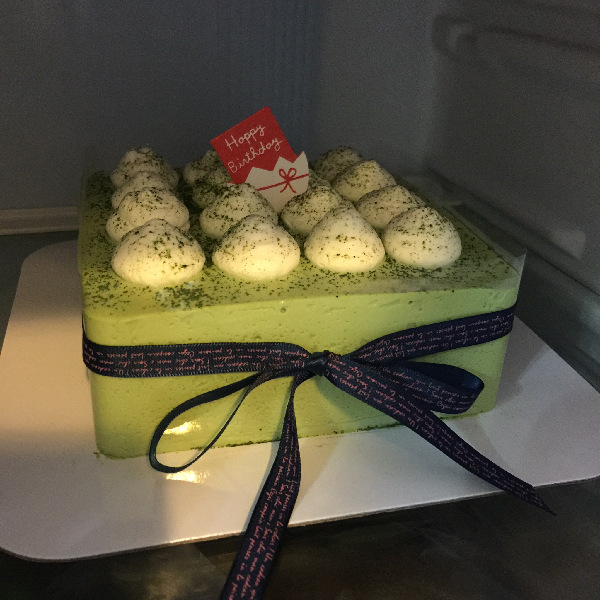 牛油果抹茶冻芝士