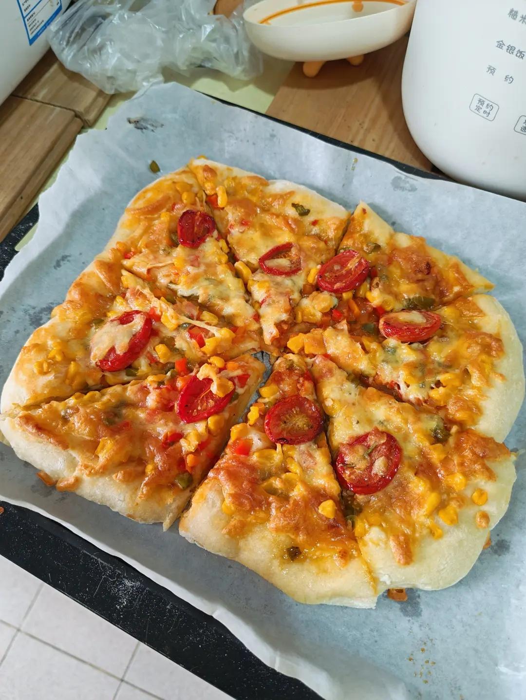 免揉面‼️万能披萨饼做法！2种口味一次搞定✅