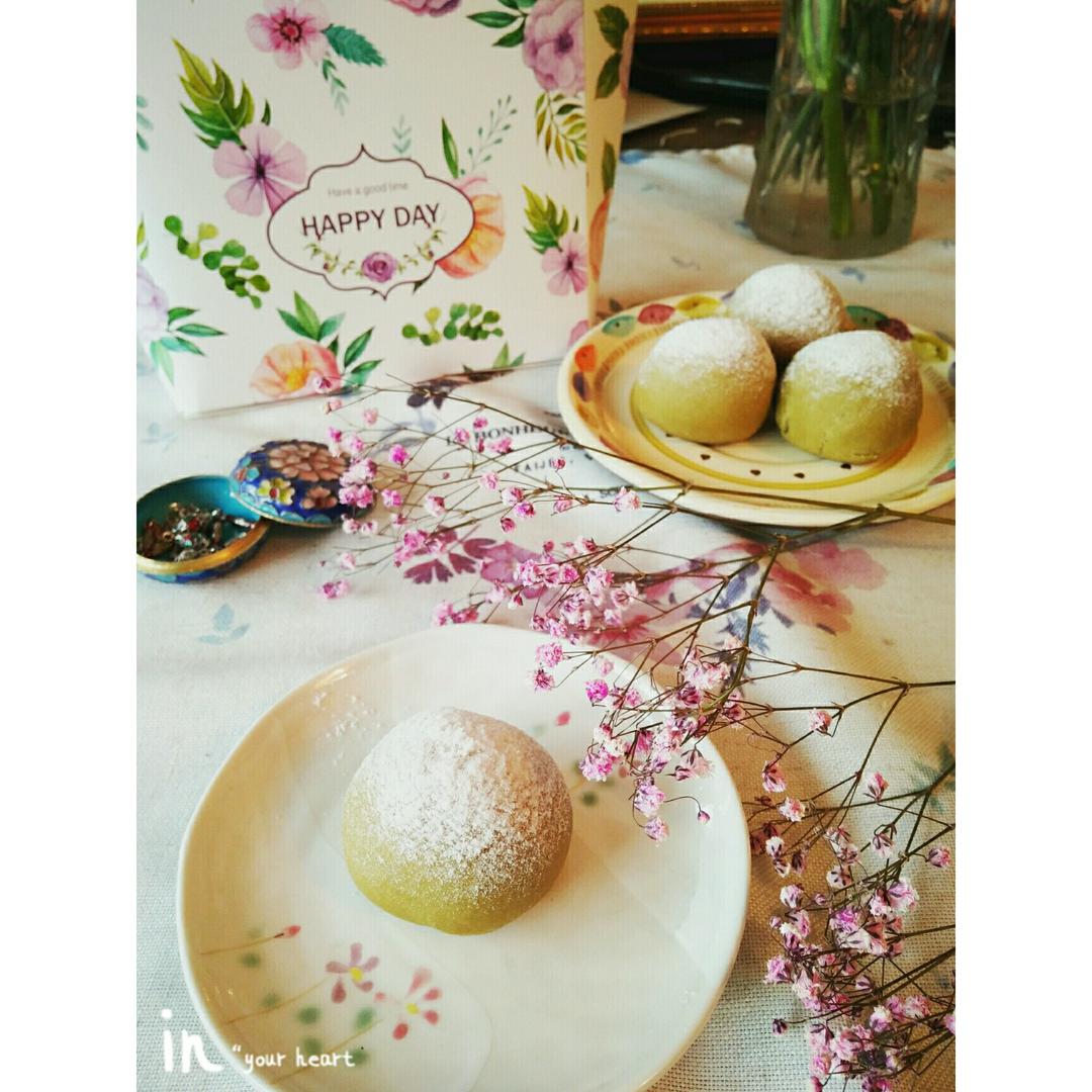 抹茶红小豆司康