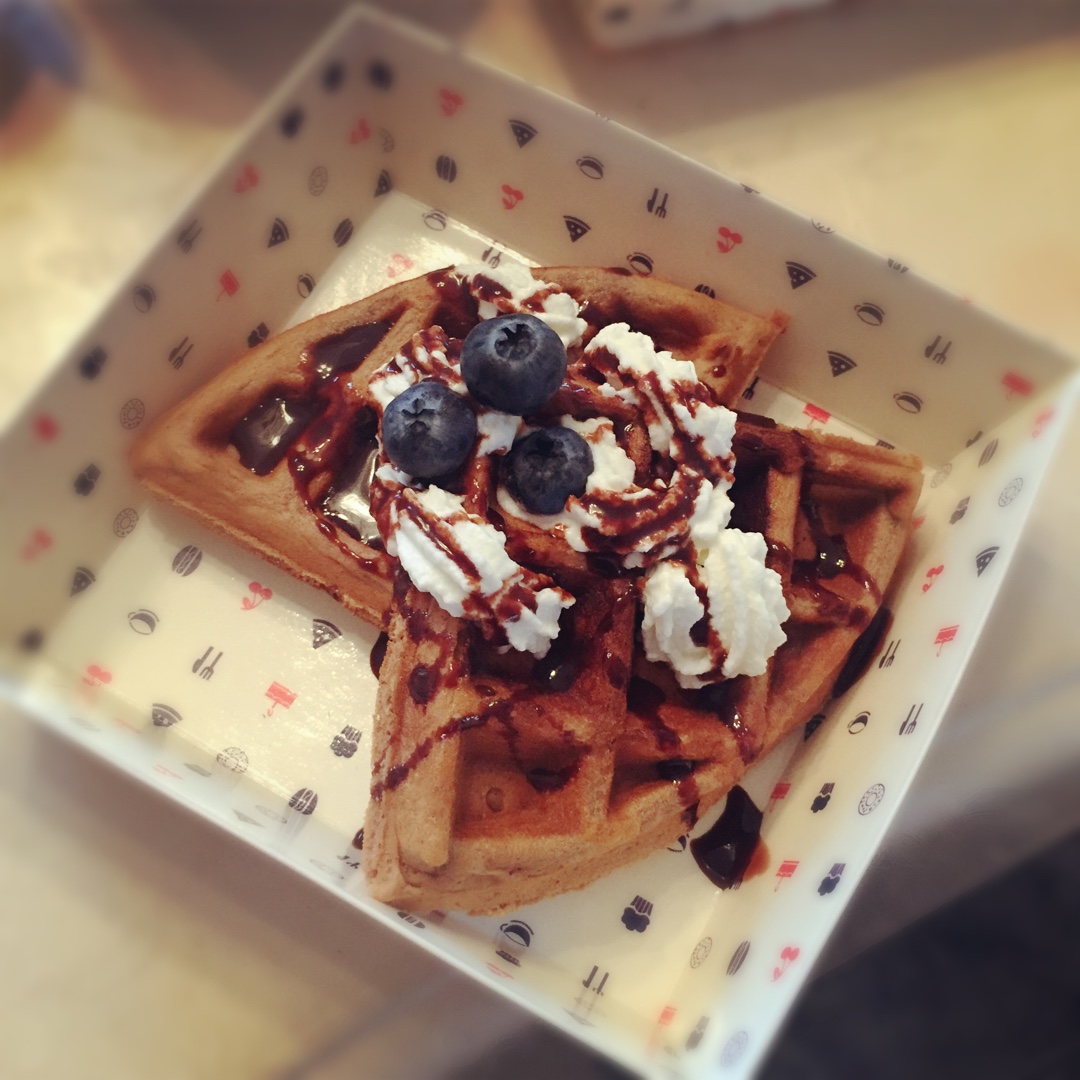 小倩倩不小了做的华夫饼(松饼粉版)