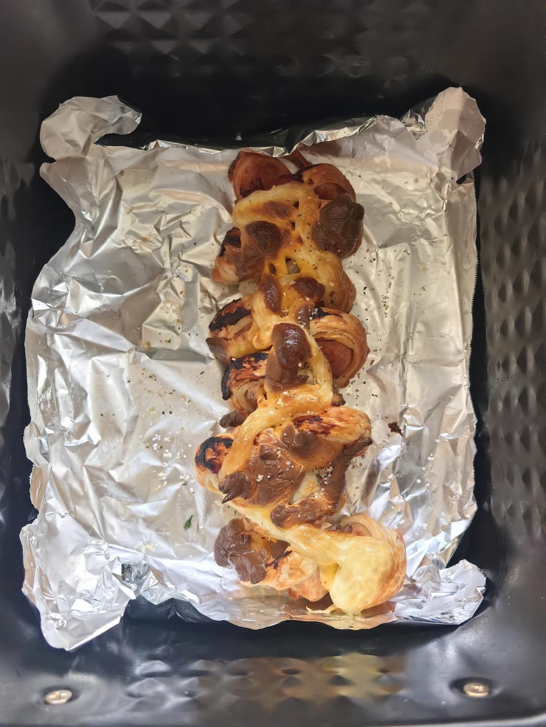 不早起不费妈的小学生早餐：手抓饼火腿酥