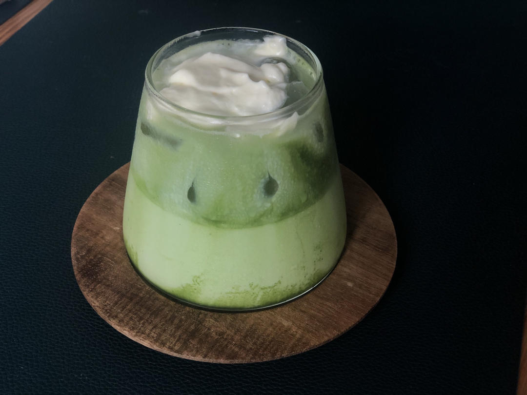 【生酮饮食】防弹抹茶（做法2）雪顶防弹抹茶